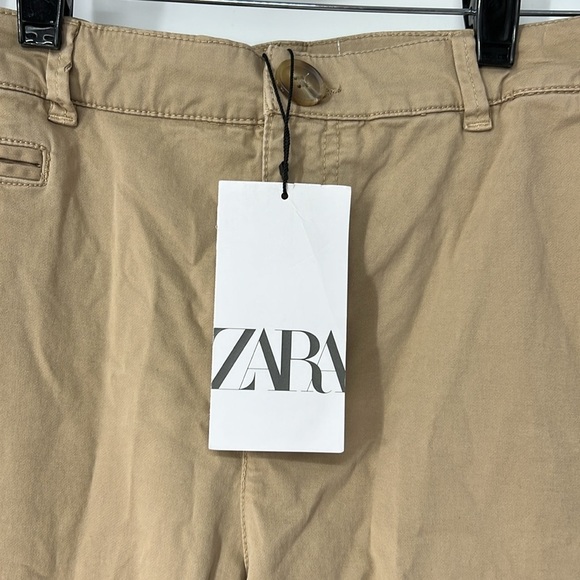 Zara NWT women’s cuffed pants size 4 - Picture 3 of 9
